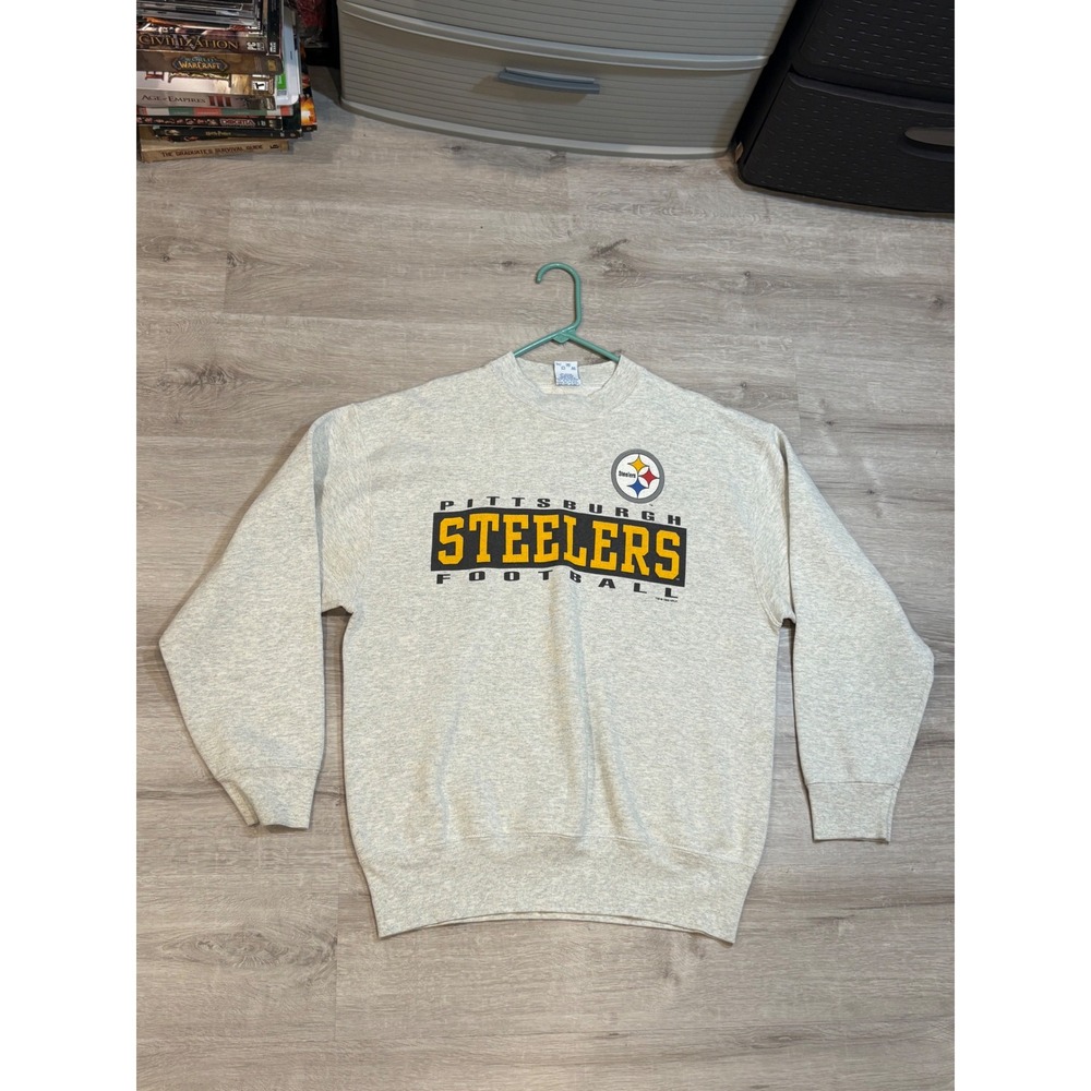 Vintage 90s Pittsburgh Steelers Football‎ Crewneck Sweatshirt Salem Sportswear L